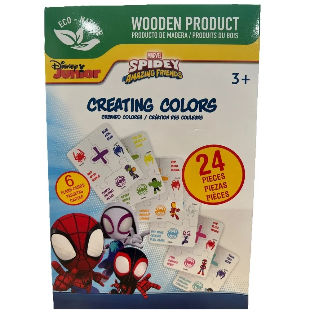 Disney‎ Junior Spidey & Amazing Friends Set Of 3 Flash Card Sets Learning Toys